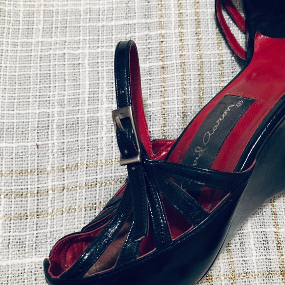 Ankle Strap 3.5" Wedge Sandals Made in Spain - Picture 4 of 16